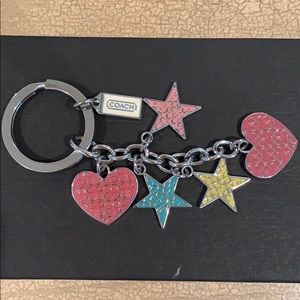 Real Coach keychain with charms